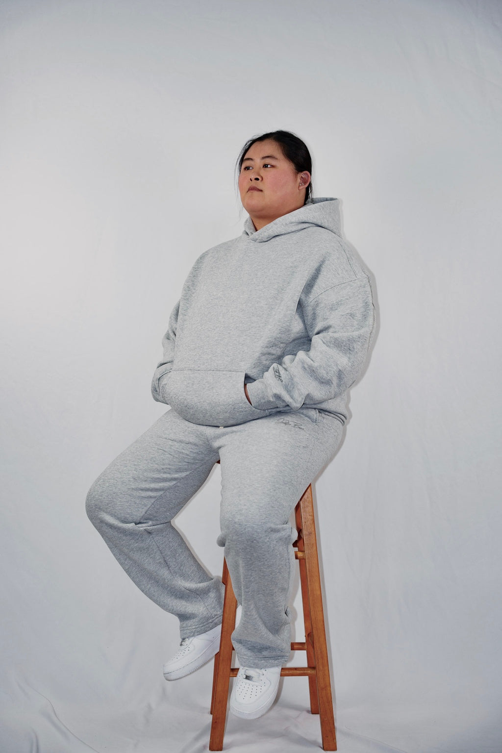 The Basic Pullover - heather gray