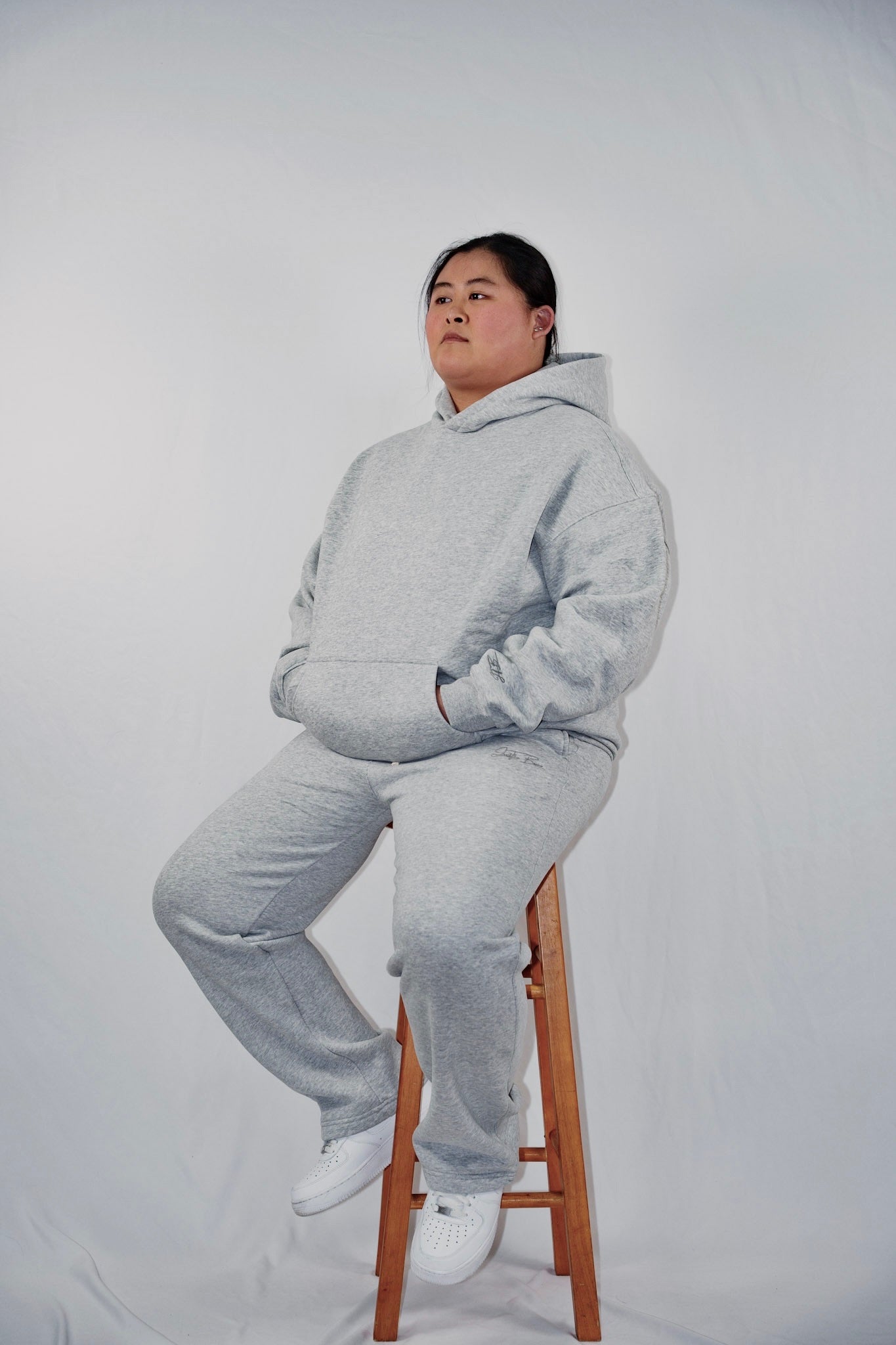 The Basic Pullover - heather gray